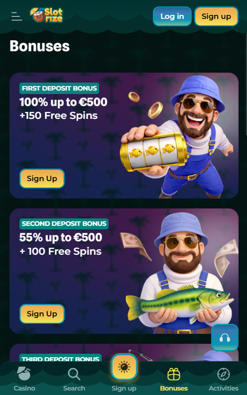 Für iPhone-Nutzer Slotrize als Web-App